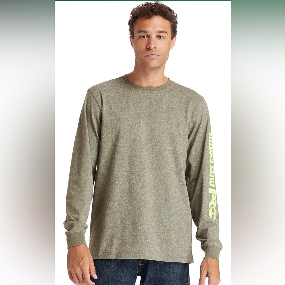 Timberland PRO Men's Green Long Sleeve Tee